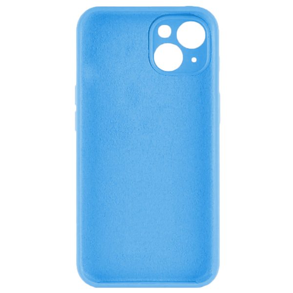 Husa protectie, interior de catifea, compatibila cu Apple iPhone 13, FONIX BloomShield, silicon, margini ridicate, slim, Albastru2