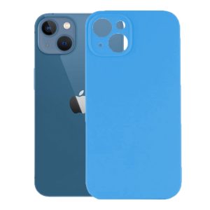 Husa protectie, interior de catifea, compatibila cu Apple iPhone 14, FONIX BloomShield, silicon, margini ridicate, slim, Albastru