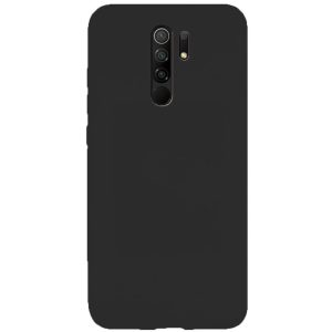 Husa protectie, interior de catifea, compatibila cu Xiaomi Redmi 9, FONIX BloomShield, silicon, margini ridicate, slim, Negru intens