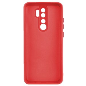 Husa protectie, interior de catifea, compatibila cu Xiaomi Redmi 9, FONIX BloomShield, silicon, margini ridicate, slim, Rosu2