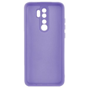 Husa protectie, interior de catifea, compatibila cu Xiaomi Redmi 9, FONIX BloomShield, silicon, margini ridicate, slim, Mov2