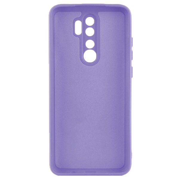 Husa protectie, interior de catifea, compatibila cu Xiaomi Redmi 9, FONIX BloomShield, silicon, margini ridicate, slim, Mov2