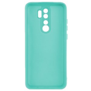 Husa protectie, interior de catifea, compatibila cu Xiaomi Redmi 9, FONIX BloomShield, silicon, margini ridicate, slim, Turcoaz2