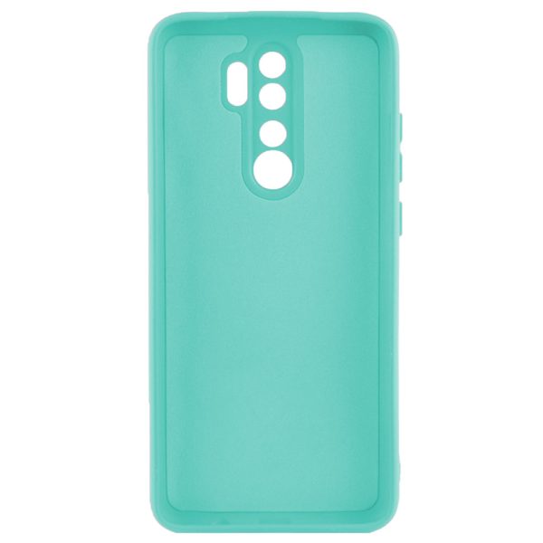 Husa protectie, interior de catifea, compatibila cu Xiaomi Redmi 9, FONIX BloomShield, silicon, margini ridicate, slim, Turcoaz2