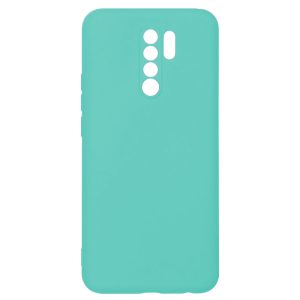 Husa protectie, interior de catifea, compatibila cu Xiaomi Redmi 9, FONIX BloomShield, silicon, margini ridicate, slim, Turcoaz3