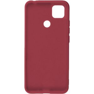 Husa protectie, interior de catifea, compatibila cu Xiaomi Redmi 9C, FONIX BloomShield, silicon, margini ridicate, slim, Burgundy3