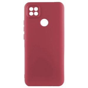 Husa protectie, interior de catifea, compatibila cu Xiaomi Redmi 9C, FONIX BloomShield, silicon, margini ridicate, slim, Visiniu3