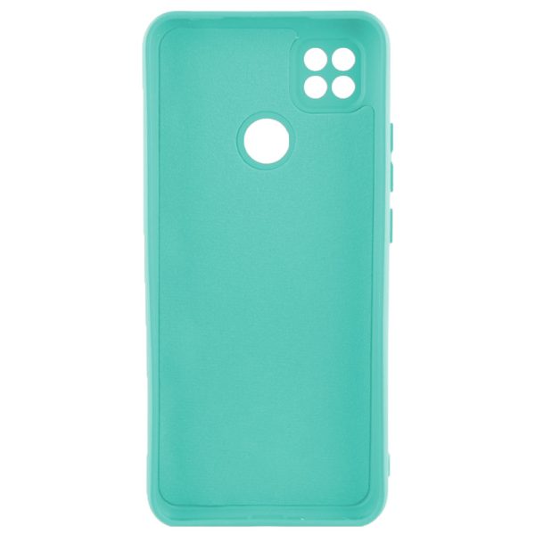 Husa protectie, interior de catifea, compatibila cu Xiaomi Redmi 9C, FONIX BloomShield, silicon, margini ridicate, slim, Turcoaz2