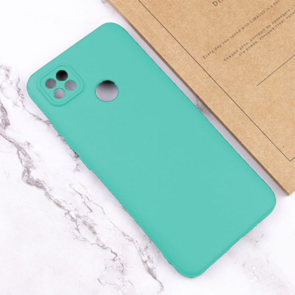 Husa protectie, interior de catifea, compatibila cu Xiaomi Redmi 9C, FONIX BloomShield, silicon, margini ridicate, slim, Turcoaz