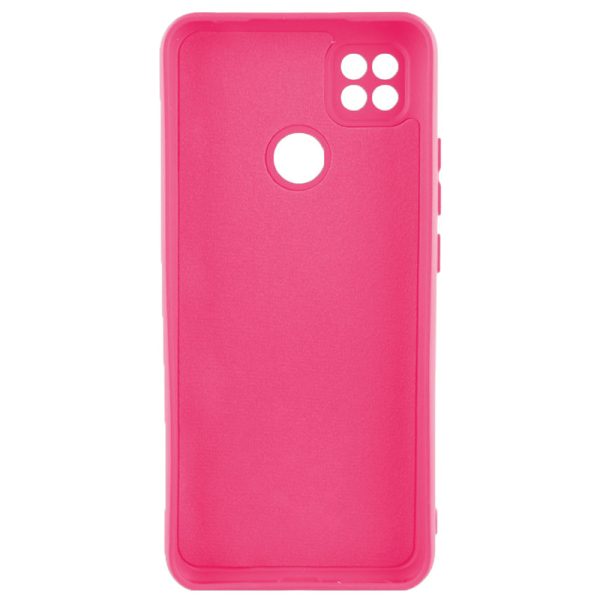 Husa protectie, interior de catifea, compatibila cu Xiaomi Redmi 9C, FONIX BloomShield, silicon, margini ridicate, slim, Roz neon2