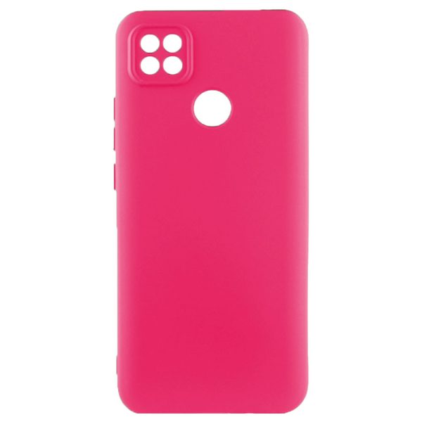 Husa protectie, interior de catifea, compatibila cu Xiaomi Redmi 9C, FONIX BloomShield, silicon, margini ridicate, slim, Roz neon3