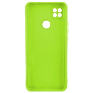 Husa protectie, interior de catifea, compatibila cu Xiaomi Redmi 9C, FONIX BloomShield, silicon, margini ridicate, slim, Verde neon2