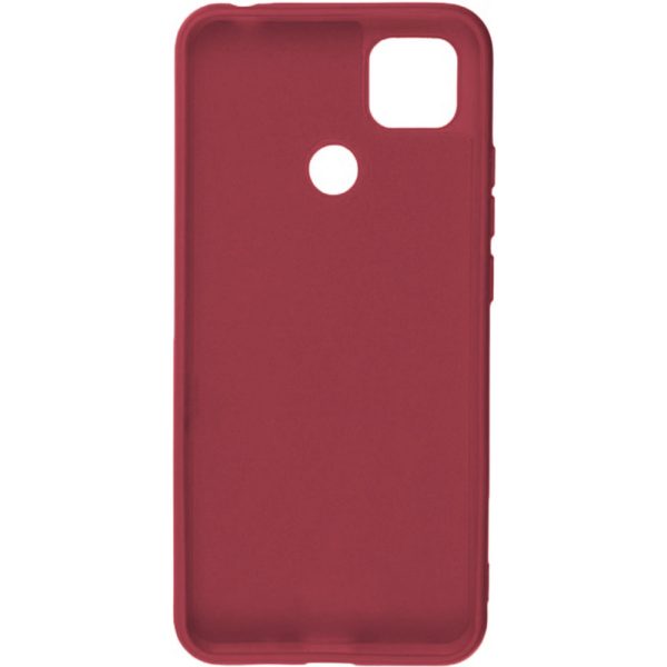 Husa protectie, interior de catifea, compatibila cu Xiaomi Redmi 10A, FONIX BloomShield, silicon, margini ridicate, slim, Burgundy3