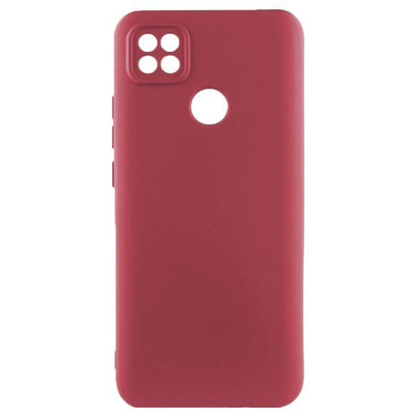 Husa protectie, interior de catifea, compatibila cu Xiaomi Redmi 10A, FONIX BloomShield, silicon, margini ridicate, slim, Visiniu3