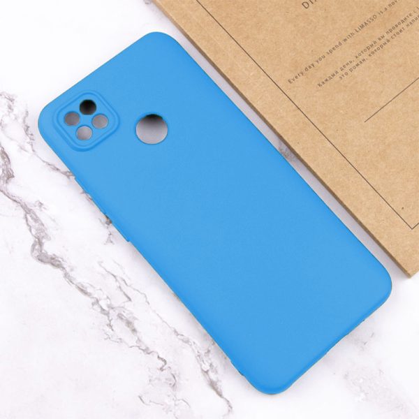 Husa protectie, interior de catifea, compatibila cu Xiaomi Redmi 10A, FONIX BloomShield, silicon, margini ridicate, slim, Albastru