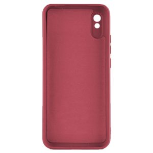 Husa protectie, interior de catifea, compatibila cu Xiaomi Redmi 9A / 9AT, FONIX BloomShield, silicon, margini ridicate, slim, Visiniu3