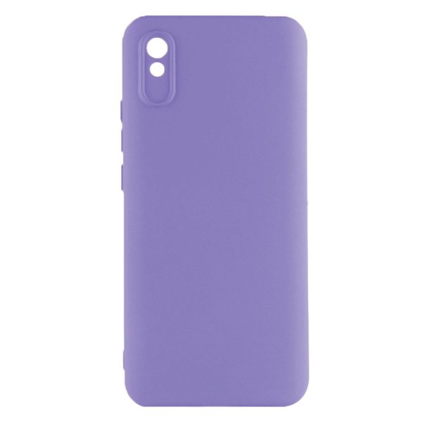 Husa protectie, interior de catifea, compatibila cu Xiaomi Redmi 9A / 9AT, FONIX BloomShield, silicon, margini ridicate, slim, Mov2