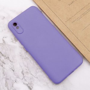 Husa protectie, interior de catifea, compatibila cu Xiaomi Redmi 9A / 9AT, FONIX BloomShield, silicon, margini ridicate, slim, Mov