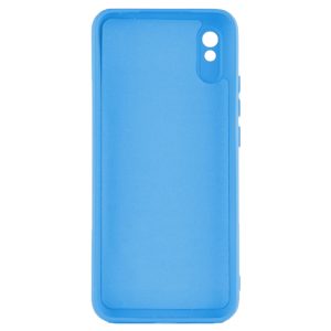 Husa protectie, interior de catifea, compatibila cu Xiaomi Redmi 9A / 9AT, FONIX BloomShield, silicon, margini ridicate, slim, Albastru3