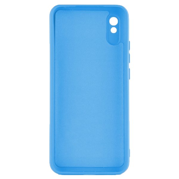 Husa protectie, interior de catifea, compatibila cu Xiaomi Redmi 9A / 9AT, FONIX BloomShield, silicon, margini ridicate, slim, Albastru3