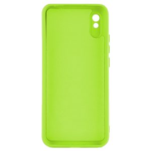 Husa protectie, interior de catifea, compatibila cu Xiaomi Redmi 9A / 9AT, FONIX BloomShield, silicon, margini ridicate, slim, Verde neon3