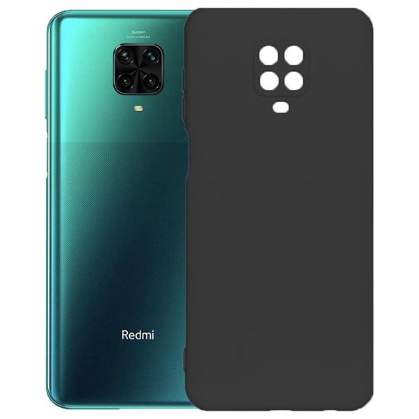 Husa protectie, interior de catifea, compatibila cu Xiaomi Redmi Note 9s / Note 9 Pro, FONIX BloomShield, silicon, margini ridicate, slim, Negru