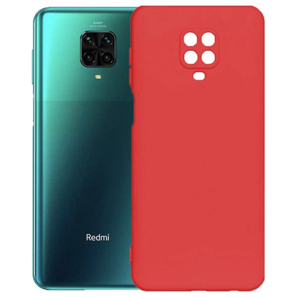 Husa protectie, interior de catifea, compatibila cu Xiaomi Redmi Note 9s / Note 9 Pro, FONIX BloomShield, silicon, margini ridicate, slim, Rosu