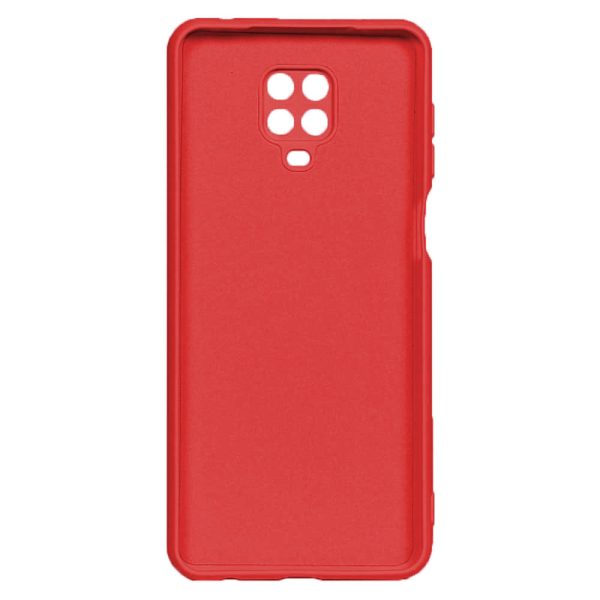 Husa protectie, interior de catifea, compatibila cu Xiaomi Redmi Note 9s / Note 9 Pro, FONIX BloomShield, silicon, margini ridicate, slim, Rosu2