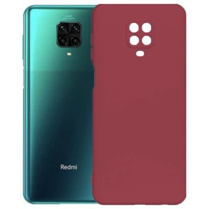 Husa protectie, interior de catifea, compatibila cu Xiaomi Redmi Note 9s / Note 9 Pro, FONIX BloomShield, silicon, margini ridicate, slim, Visiniu