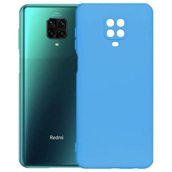 Husa protectie, interior de catifea, compatibila cu Xiaomi Redmi Note 9s / Note 9 Pro, FONIX BloomShield, silicon, margini ridicate, slim, Albastru