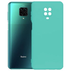 Husa protectie, interior de catifea, compatibila cu Xiaomi Redmi Note 9s / Note 9 Pro, FONIX BloomShield, silicon, margini ridicate, slim, Turcoaz