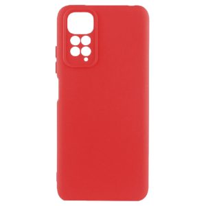 Husa protectie, interior de catifea, compatibila cu Xiaomi Redmi 10 4G, FONIX BloomShield, silicon, margini ridicate, slim, Rosu3