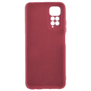 Husa protectie, interior de catifea, compatibila cu Xiaomi Redmi 10 4G, FONIX BloomShield, silicon, margini ridicate, slim, Visiniu2