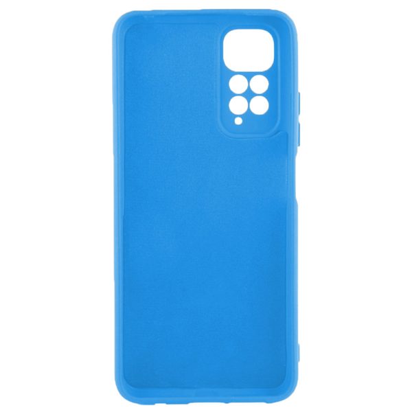 Husa protectie, interior de catifea, compatibila cu Xiaomi Redmi 10 4G, FONIX BloomShield, silicon, margini ridicate, slim, Albastru2