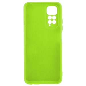 Husa protectie, interior de catifea, compatibila cu Xiaomi Redmi 10 4G, FONIX BloomShield, silicon, margini ridicate, slim, Verde neon2