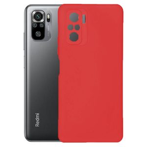 Husa protectie, interior de catifea, compatibila cu Xiaomi Redmi Note 10 4G / Note 10S, FONIX BloomShield, silicon, margini ridicate, slim, Rosu