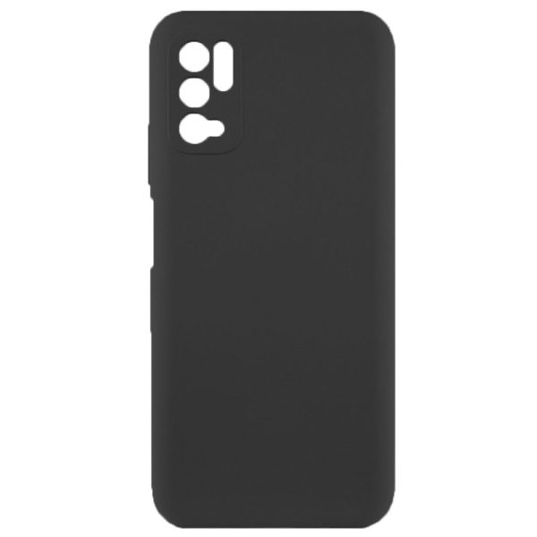 Husa protectie, interior de catifea, compatibila cu Xiaomi Redmi Note 10 5G, FONIX BloomShield, silicon, margini ridicate, slim, Negru