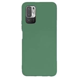 Husa protectie, interior de catifea, compatibila cu Xiaomi Redmi Note 10 5G, FONIX BloomShield, silicon, margini ridicate, slim, Verde inchis3