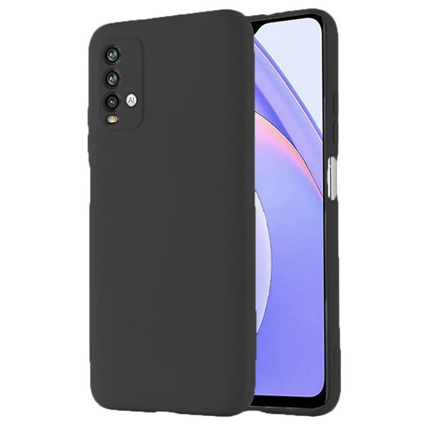 Husa protectie, interior de catifea, compatibila cu Xiaomi Redmi 9T, FONIX BloomShield, silicon, margini ridicate, slim, Negru