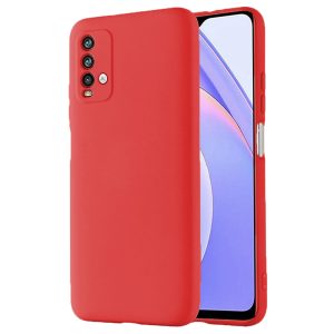 Husa protectie, interior de catifea, compatibila cu Xiaomi Redmi 9T, FONIX BloomShield, silicon, margini ridicate, slim, Rosu