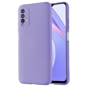 Husa protectie, interior de catifea, compatibila cu Xiaomi Redmi 9T, FONIX BloomShield, silicon, margini ridicate, slim, Mov