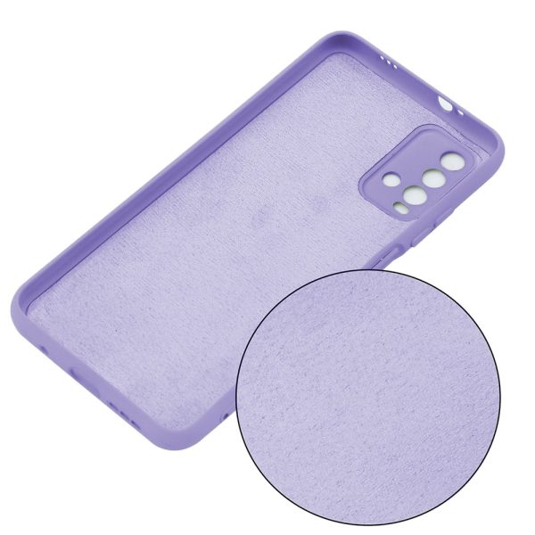 Husa protectie, interior de catifea, compatibila cu Xiaomi Redmi 9T, FONIX BloomShield, silicon, margini ridicate, slim, Mov2