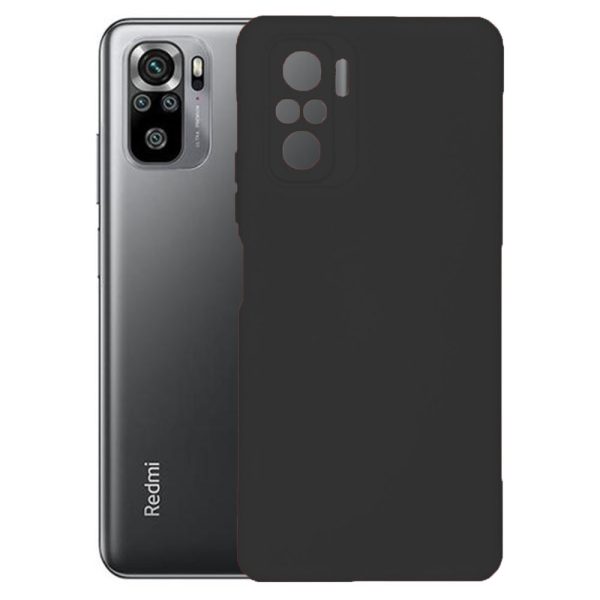 Husa protectie, interior de catifea, compatibila cu Xiaomi Redmi Note 10 Pro / Note 10 Pro Max, FONIX BloomShield, silicon, margini ridicate, slim, Negru