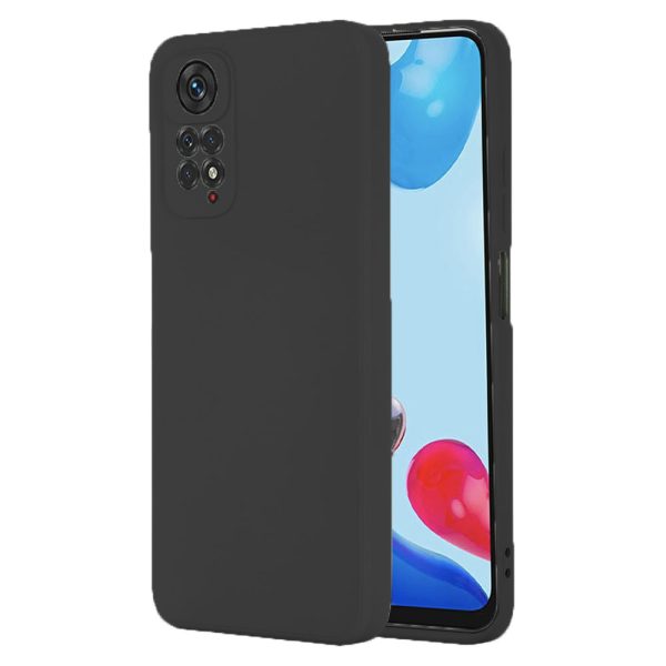 Husa protectie, interior de catifea, compatibila cu Xiaomi Redmi Note 11 Pro, FONIX BloomShield, silicon, margini ridicate, slim, Negru