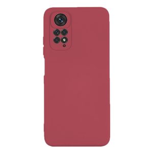 Husa protectie, interior de catifea, compatibila cu Xiaomi Redmi Note 11 Pro, FONIX BloomShield, silicon, margini ridicate, slim, Visiniu2