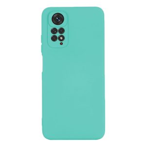 Husa protectie, interior de catifea, compatibila cu Xiaomi Redmi Note 11 Pro, FONIX BloomShield, silicon, margini ridicate, slim, Turcoaz2