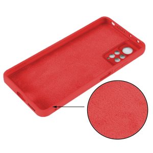 Husa protectie, interior de catifea, compatibila cu Xiaomi Redmi Note 11 4G / Note 11S, FONIX BloomShield, silicon, margini ridicate, slim, Rosu3