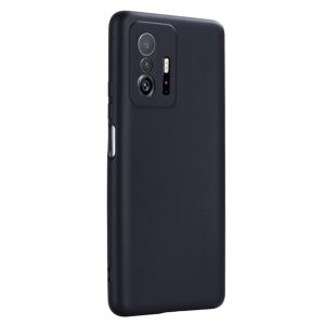 Husa protectie, interior de catifea, compatibila cu Xiaomi 11T / 11T Pro, FONIX BloomShield, silicon, margini ridicate, slim, Negru2