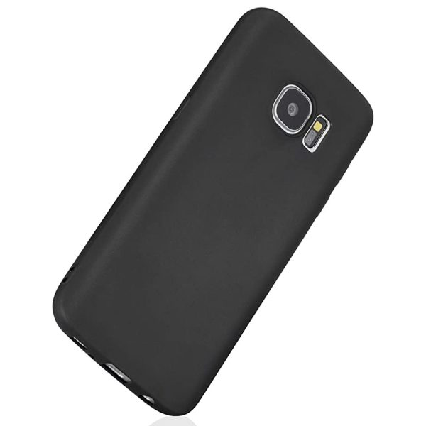 Husa protectie, interior de catifea, compatibila cu Samsung Galaxy S7, FONIX BloomShield, silicon, margini ridicate, slim, Negru