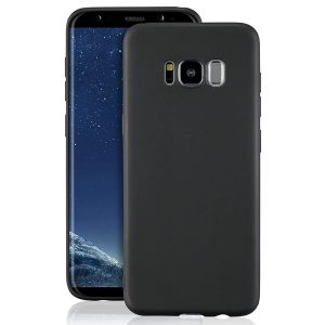 Husa protectie, interior de catifea, compatibila cu Samsung Galaxy S8, FONIX BloomShield, silicon, margini ridicate, slim, Negru2